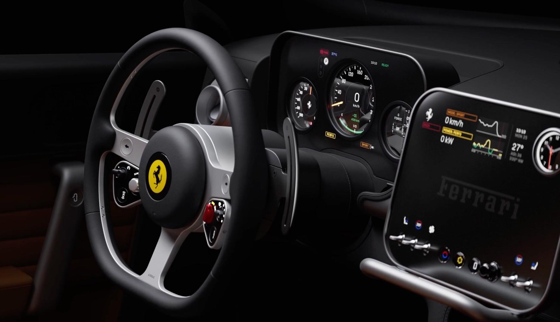Interior del Ferrari Luce