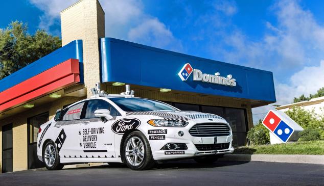 Ford-Domino's-vehiculos-autonomos