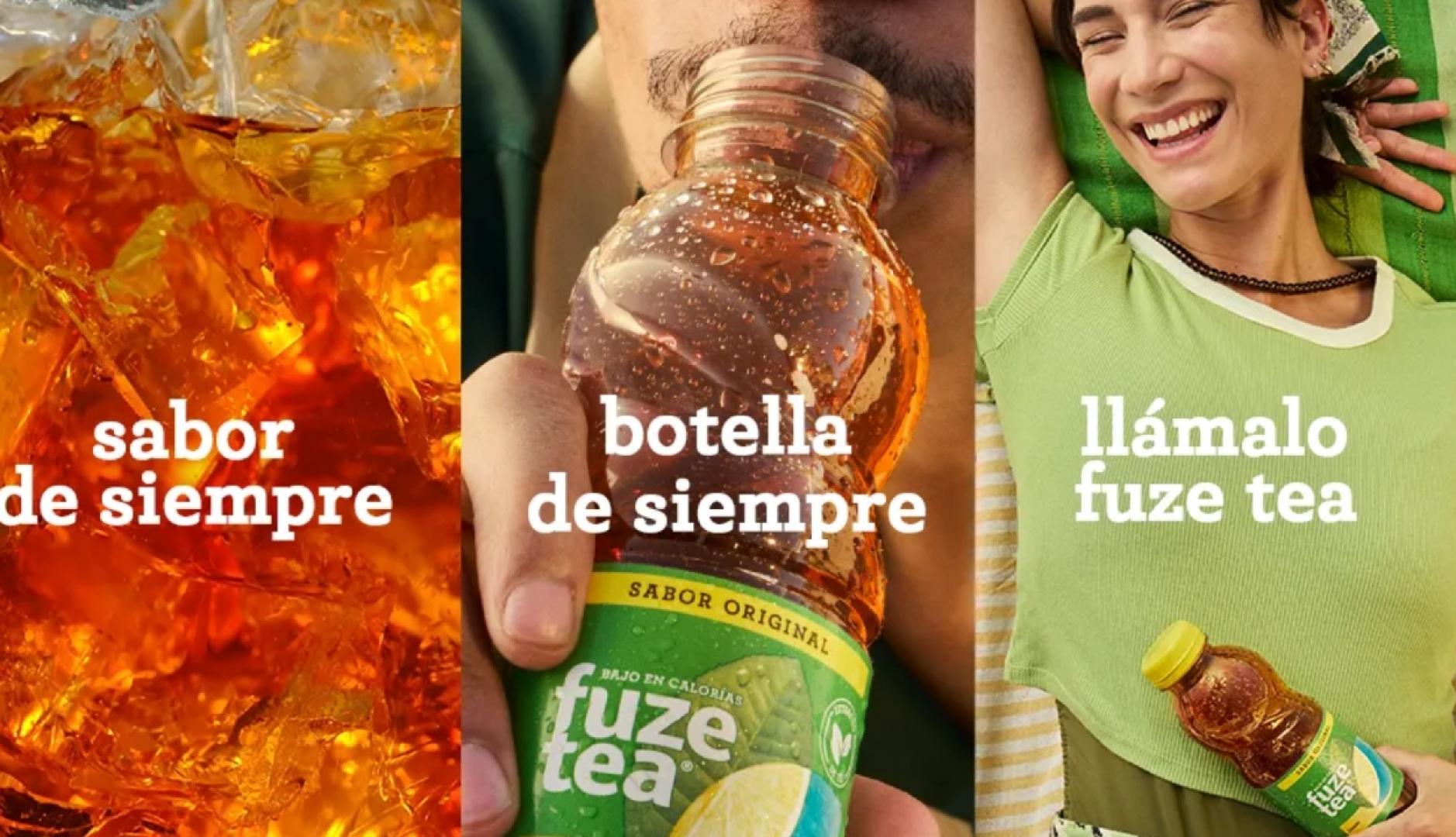 Imágenes de la botella de Fuze Tea