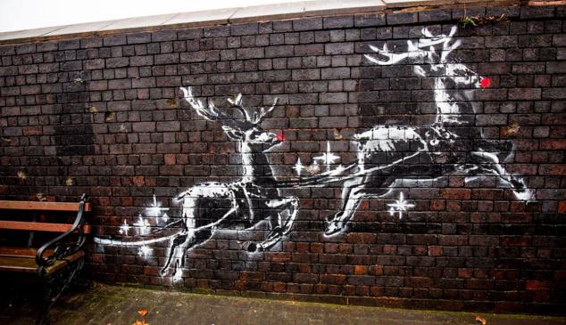 banksy graffiti navidad