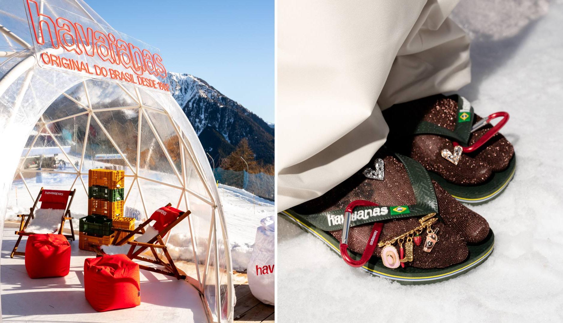 Chanclas Havaianas con calcetines