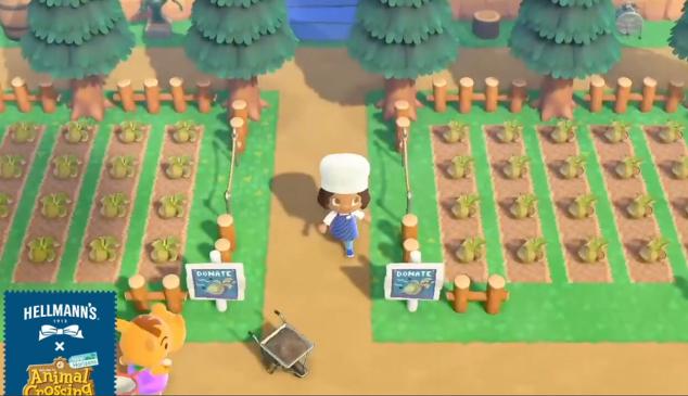 Hellmann's Canadá recoge nabos en mal estado en Animal Crossing