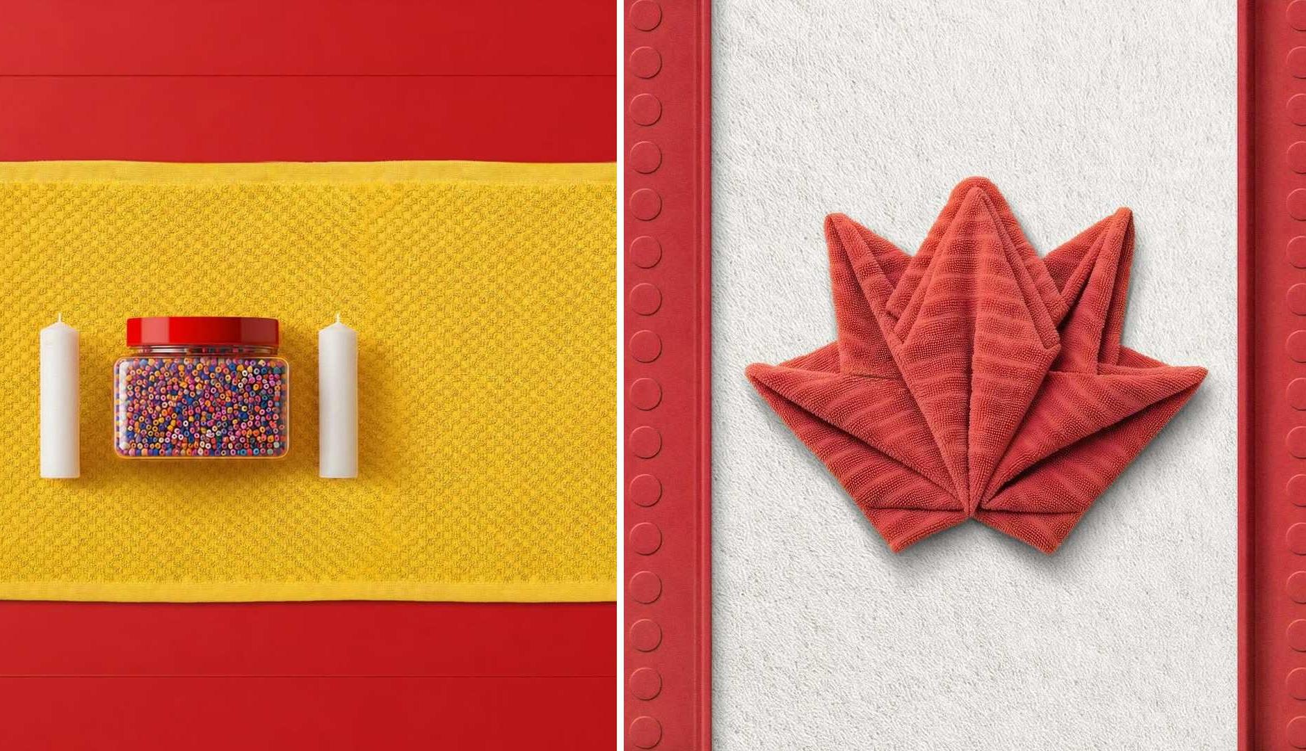 Banderas creadas con productos de Ikea