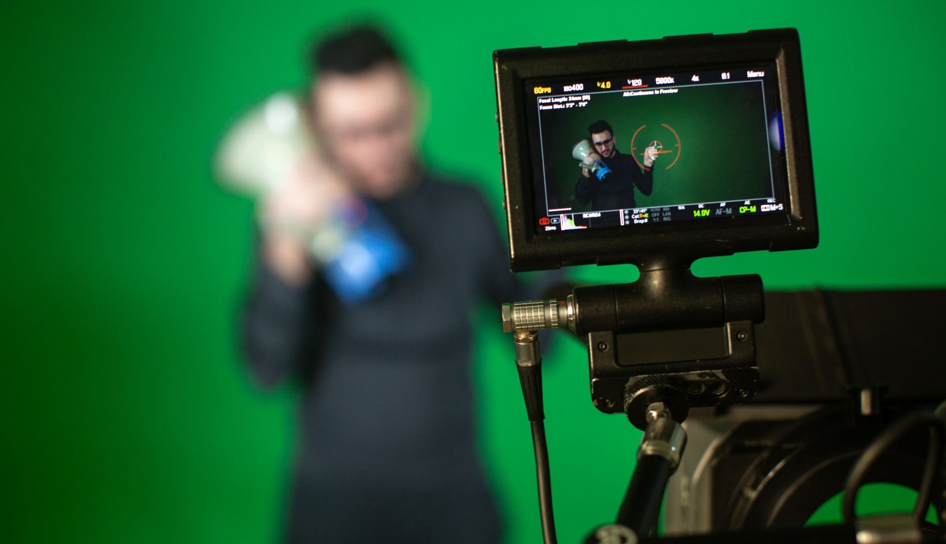 Cámara grabando una escena
