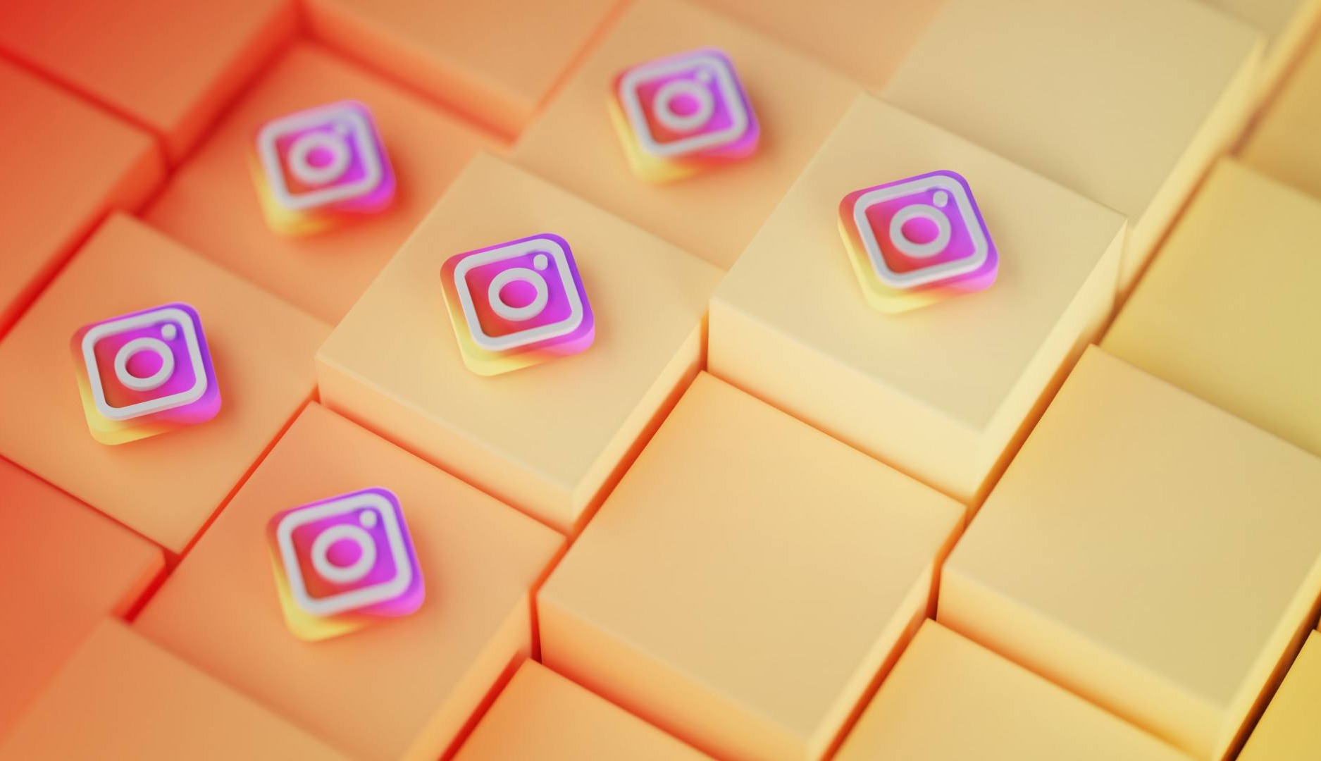 Logotipo Instagram a modo de fichas