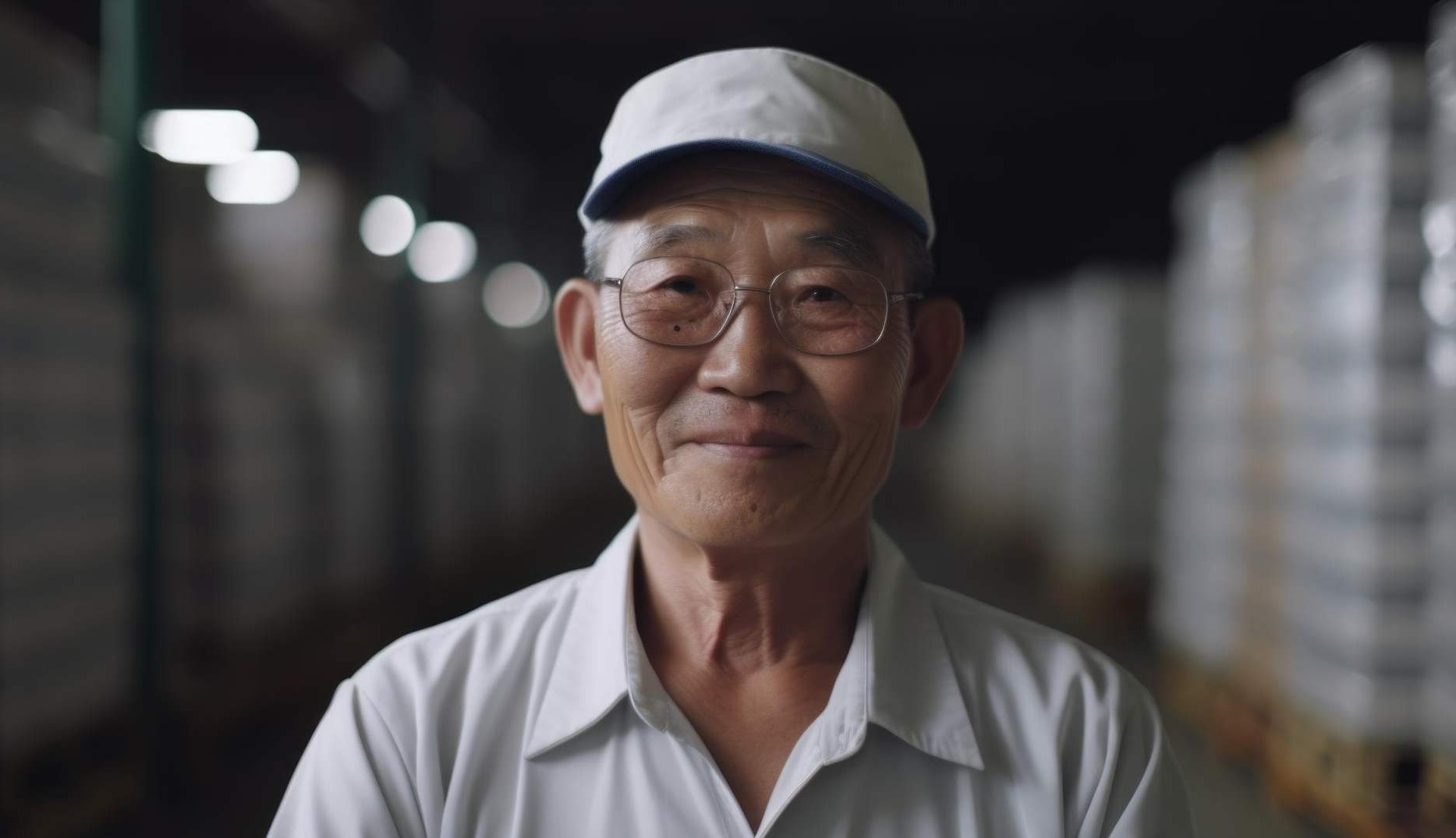 Trabajador japonés mayor