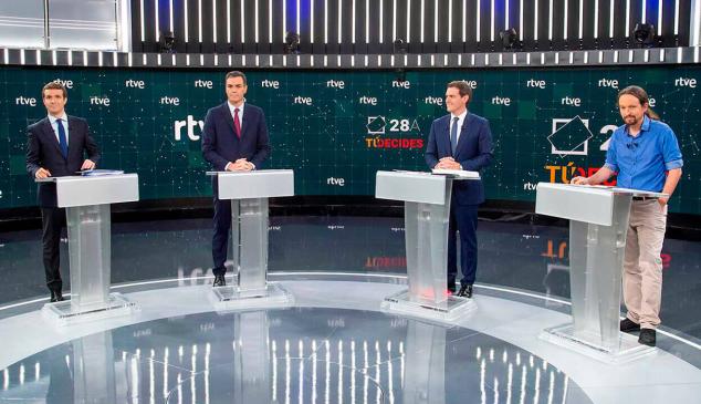Imagen del debate electoral de 2019