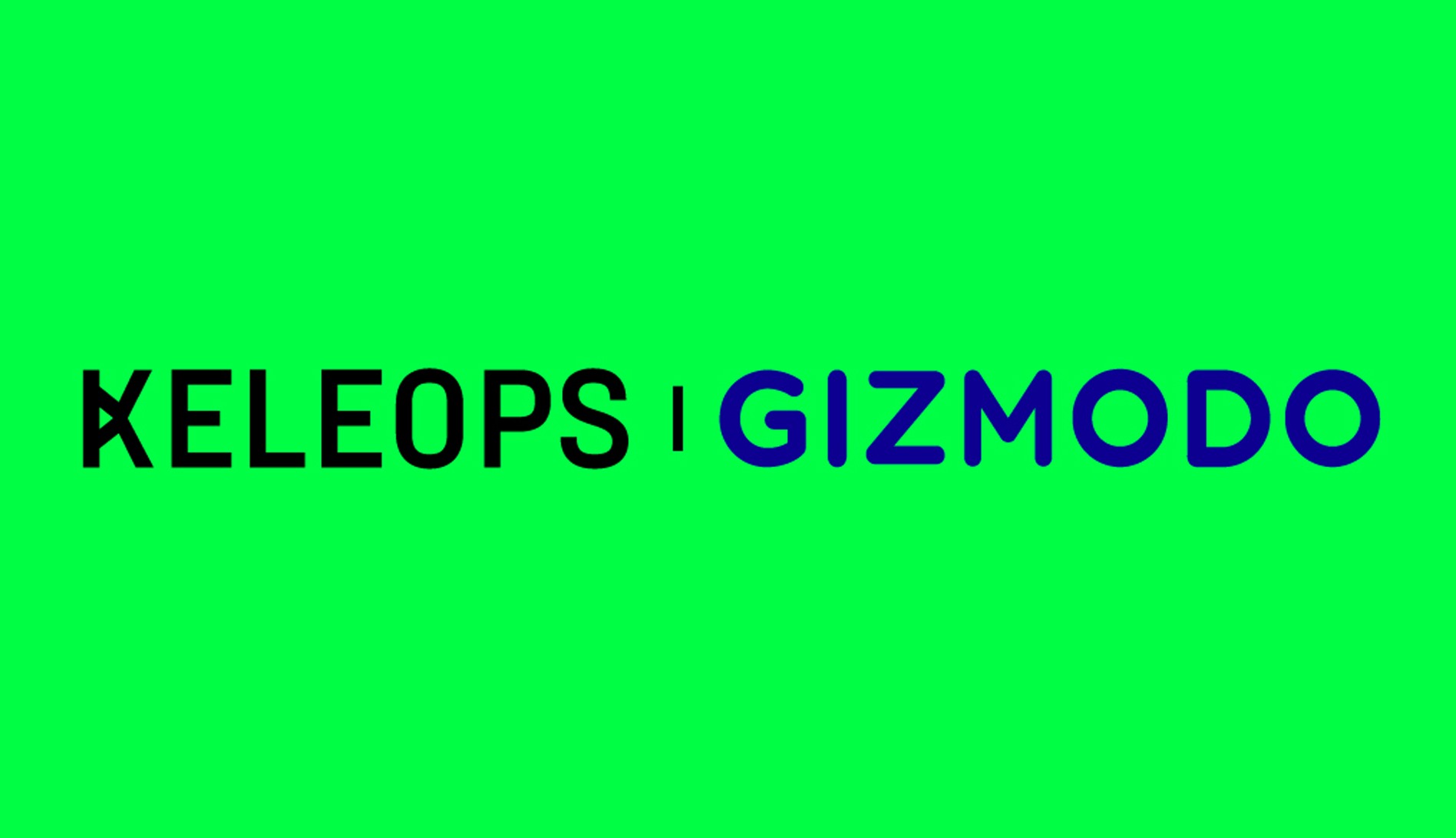 Logotipos de Keleops y Gizmodo