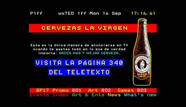 La Virgen cerveza Teletexto