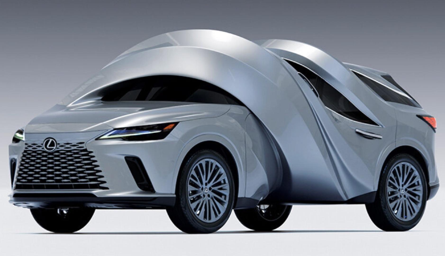 Coche gris de Lexus con la carrocería retorcida