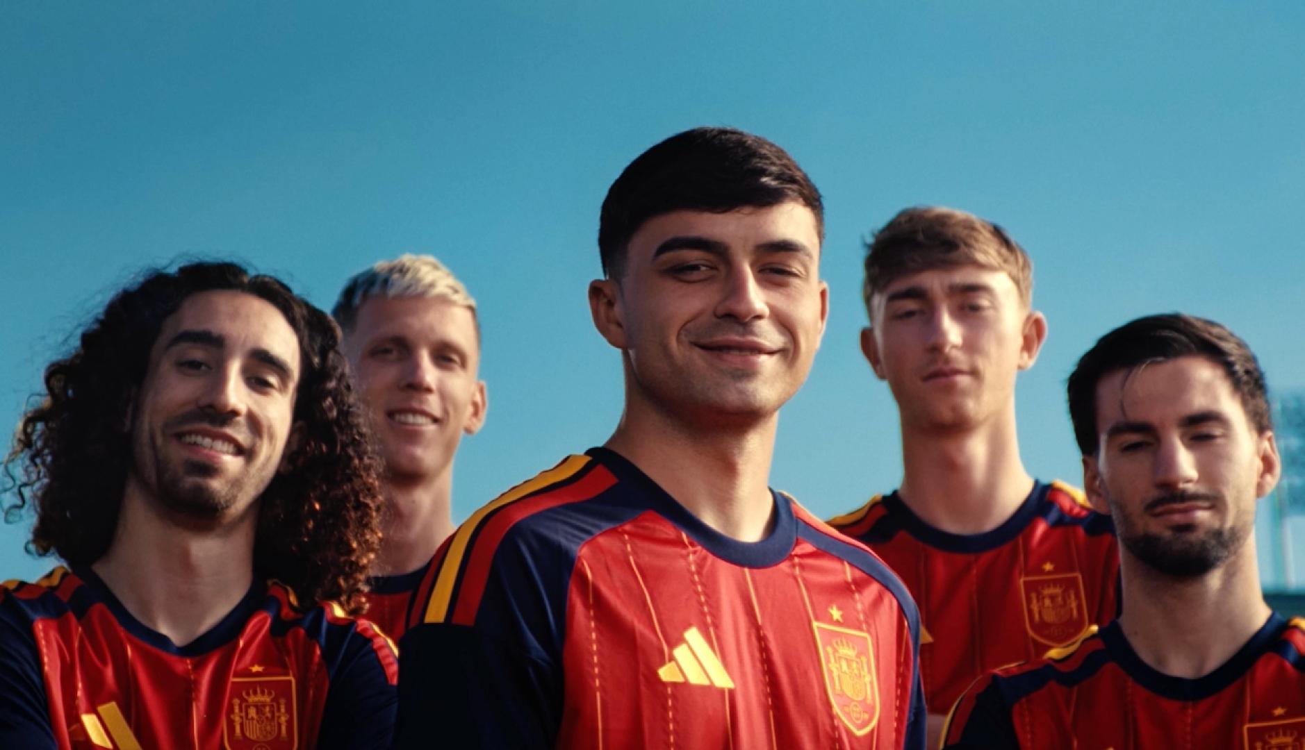 Jugadores de la Selección en un plano medio