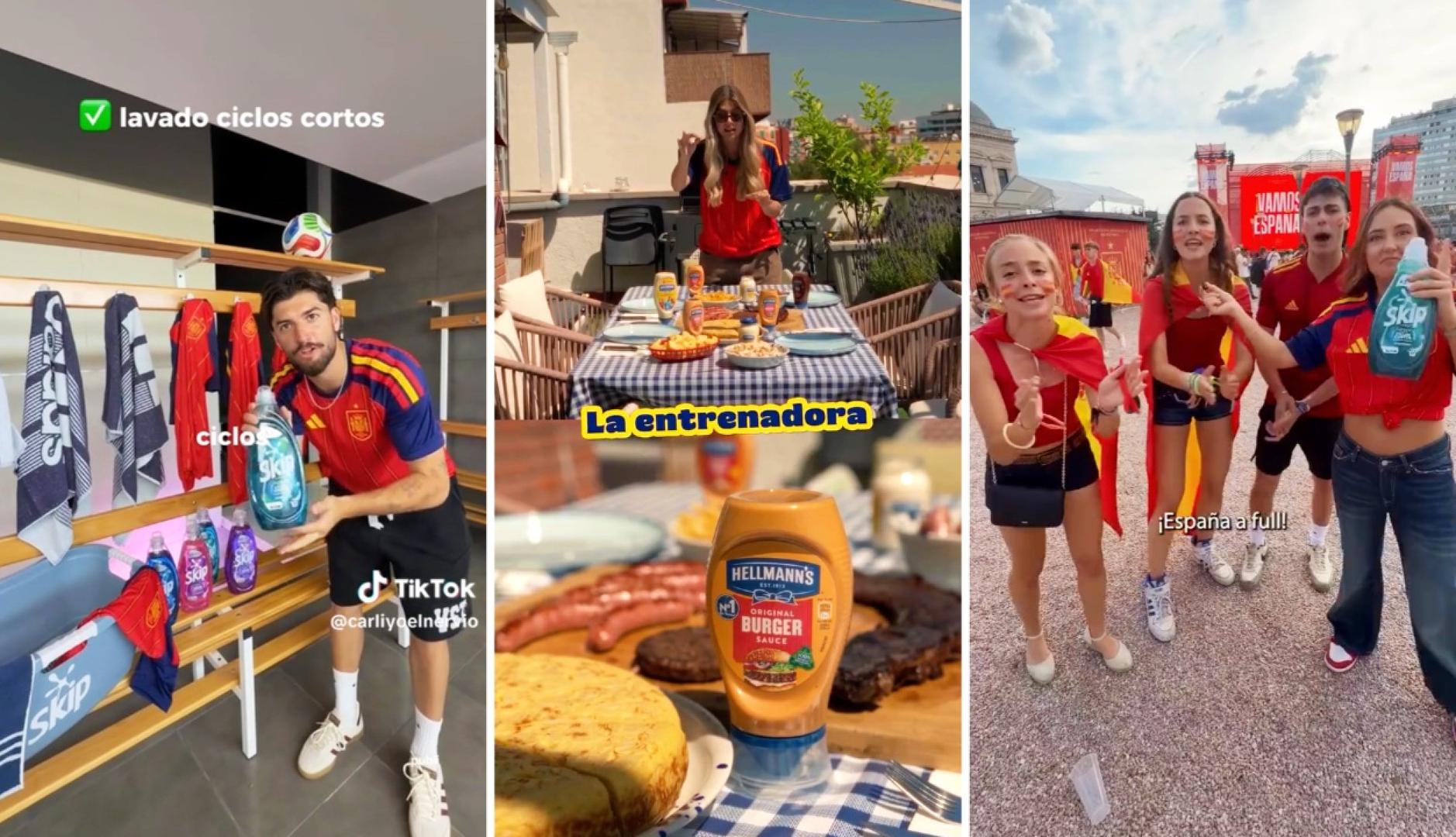 Diferentes escenas de las activaciones de Hellmann's y Skip por el Mundial
