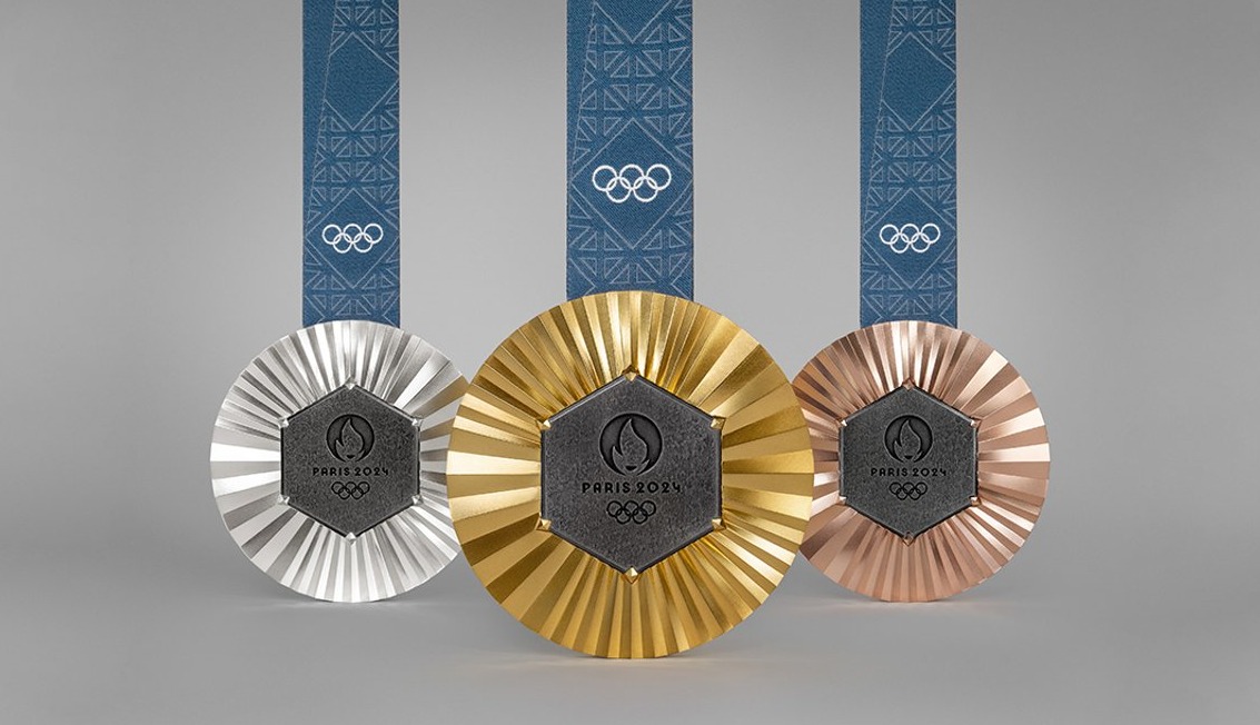 imagen de las medallas de oro plata y bronce