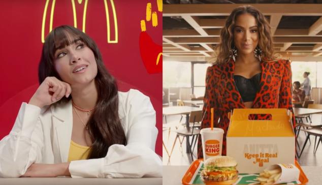 Guerra de menús de famosos: McDonald's vs. Burger King 