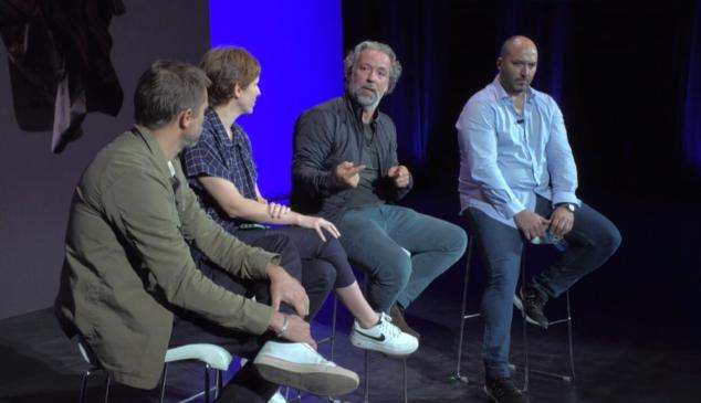 Oriol Villar, Alba Barneda, Albert Soler y Miguel Escribano en el c de c 2020