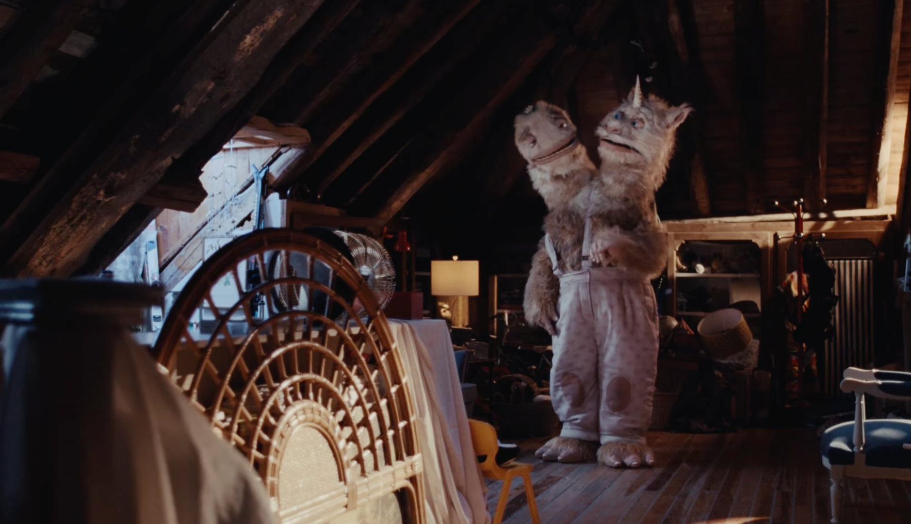 Criatura de dos cabezas Nano y Choco, del cortometraje de la Fundación PorqueViven