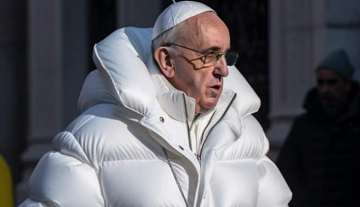 Imagen del Papa Francisco creada con inteligencia artificial