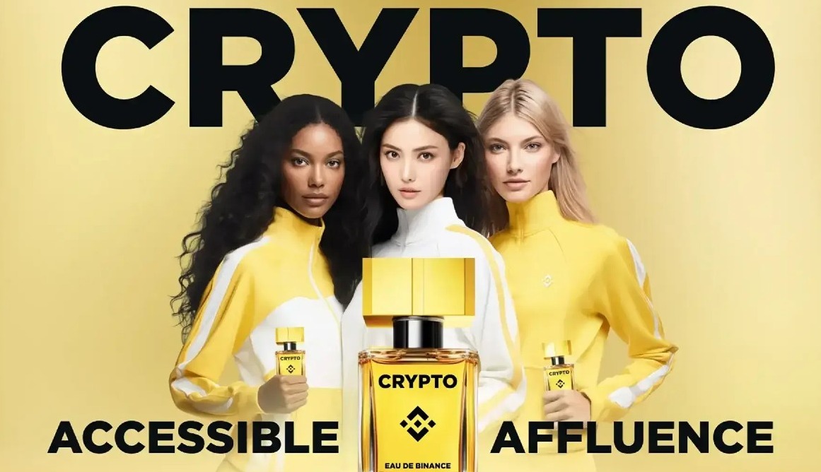 imagen promocional del perfume con tres chicas