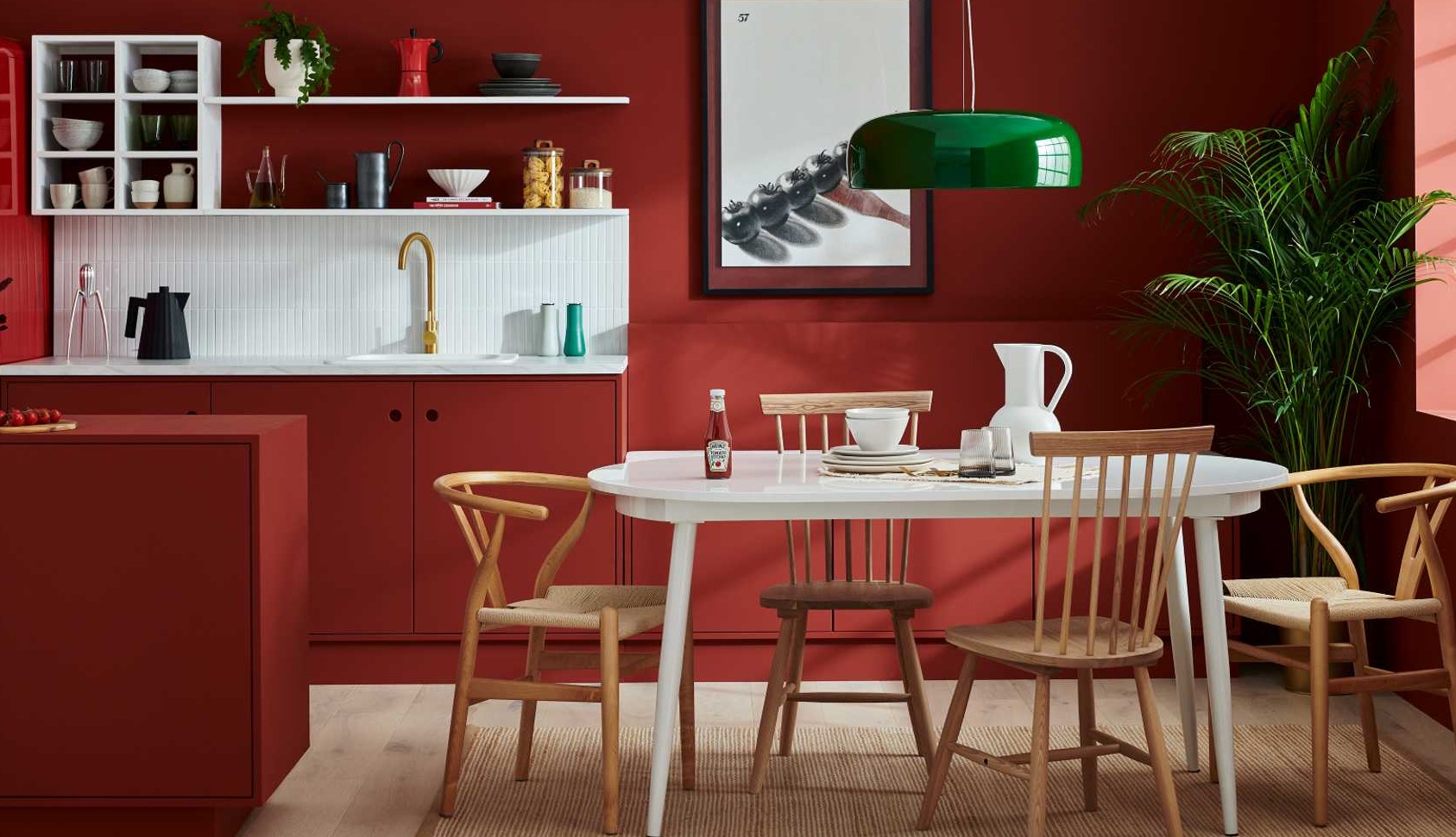 Pintura color ketchup Heinz