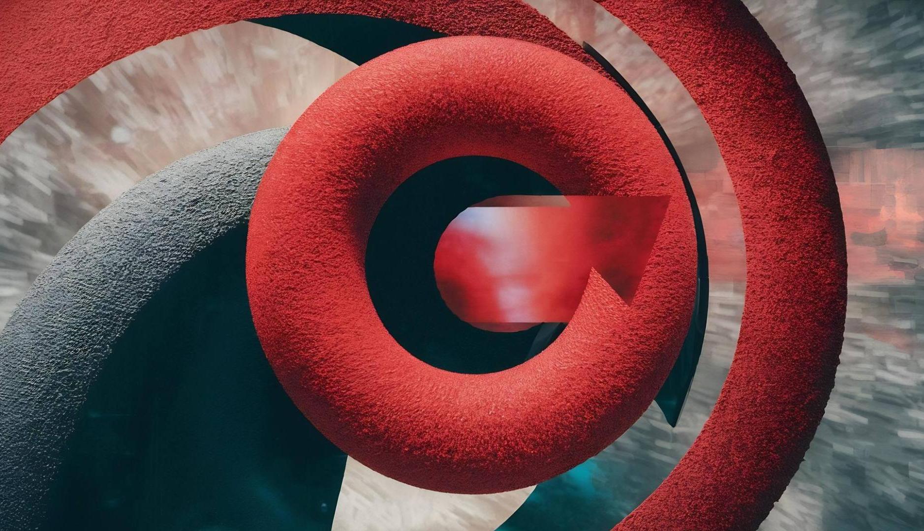 Circulos rojos concéntricos