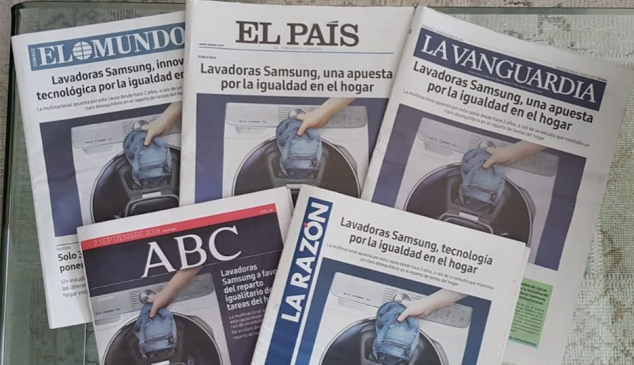 samsung lavadoras prensa