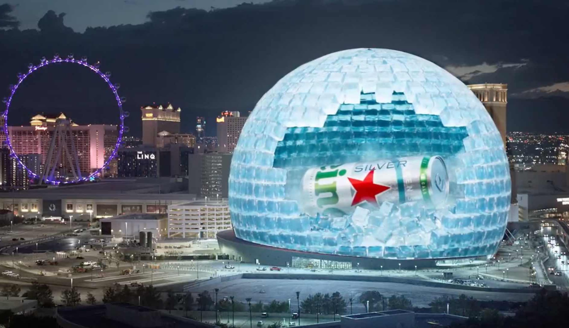 Las marcas se anuncian en Sphere, en Las Vegas