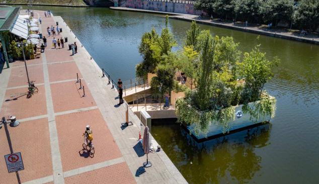 Timberland crea un bosque flotante en Milán