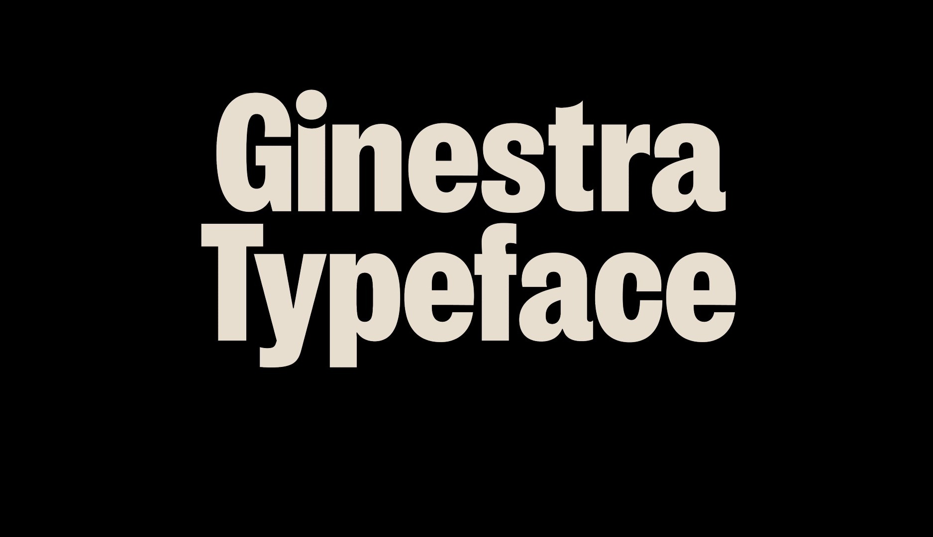 Tipografía Ginestra