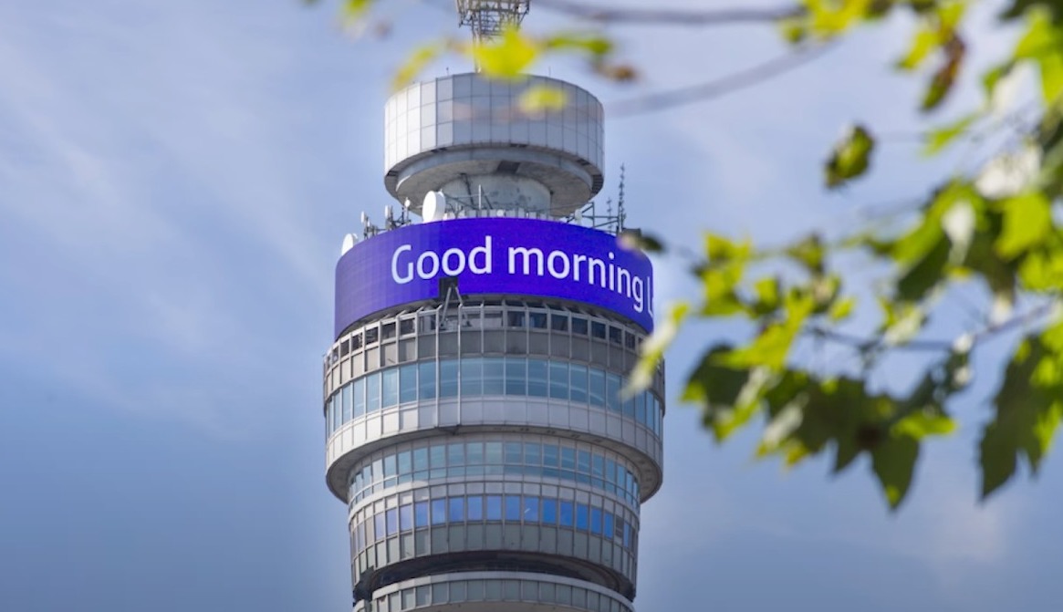imagen de la cumbre de la torre BT en Londres