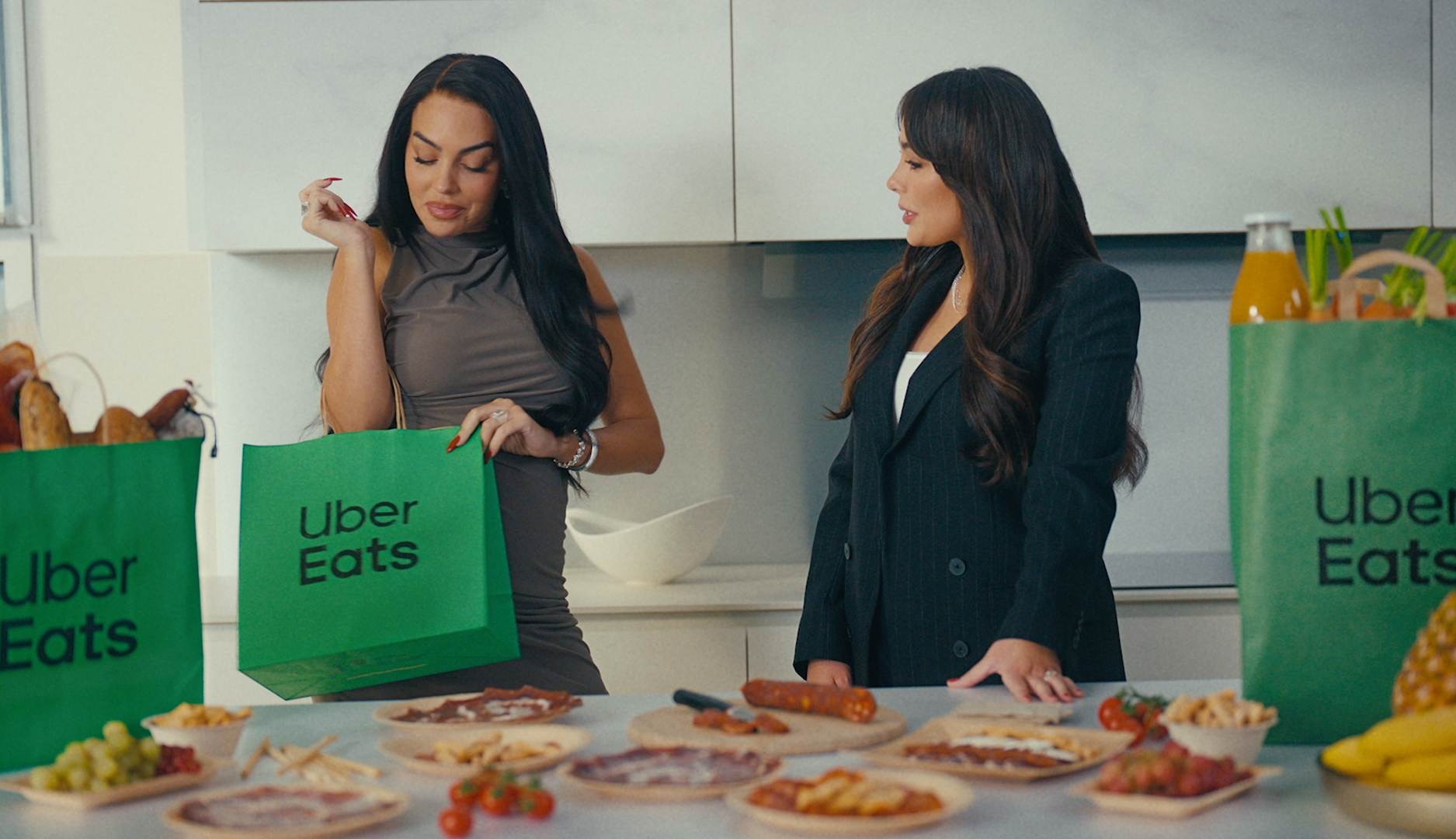 Georgina Rodríguez en un anuncio de Uber Eats
