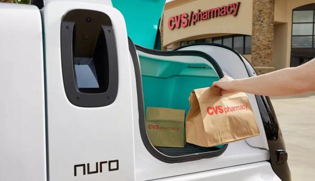 vehiculo autonomo reparto medicinas cvs