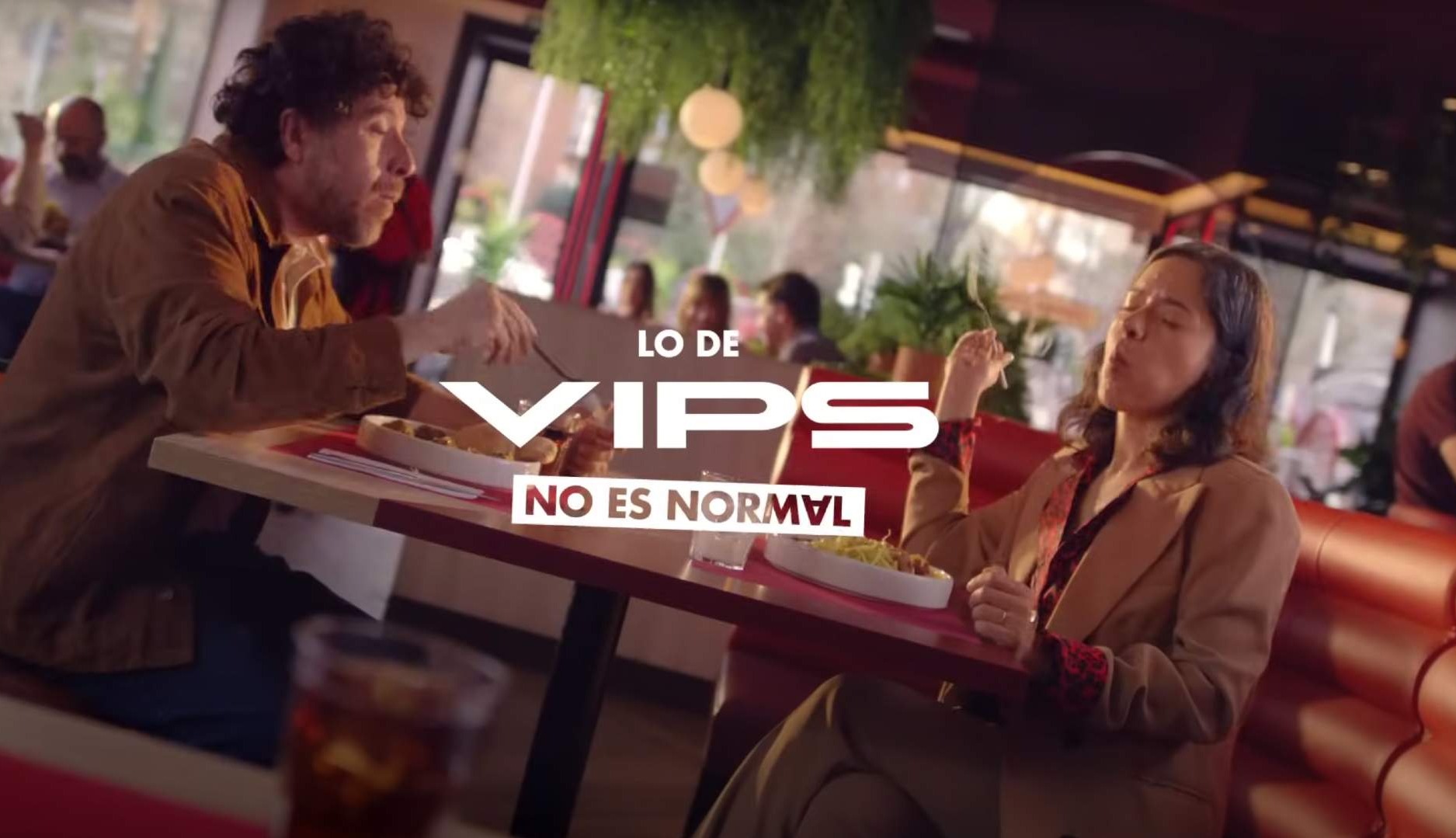 Imagen de la campaña publicitaria "Lo de Vips no es normal"