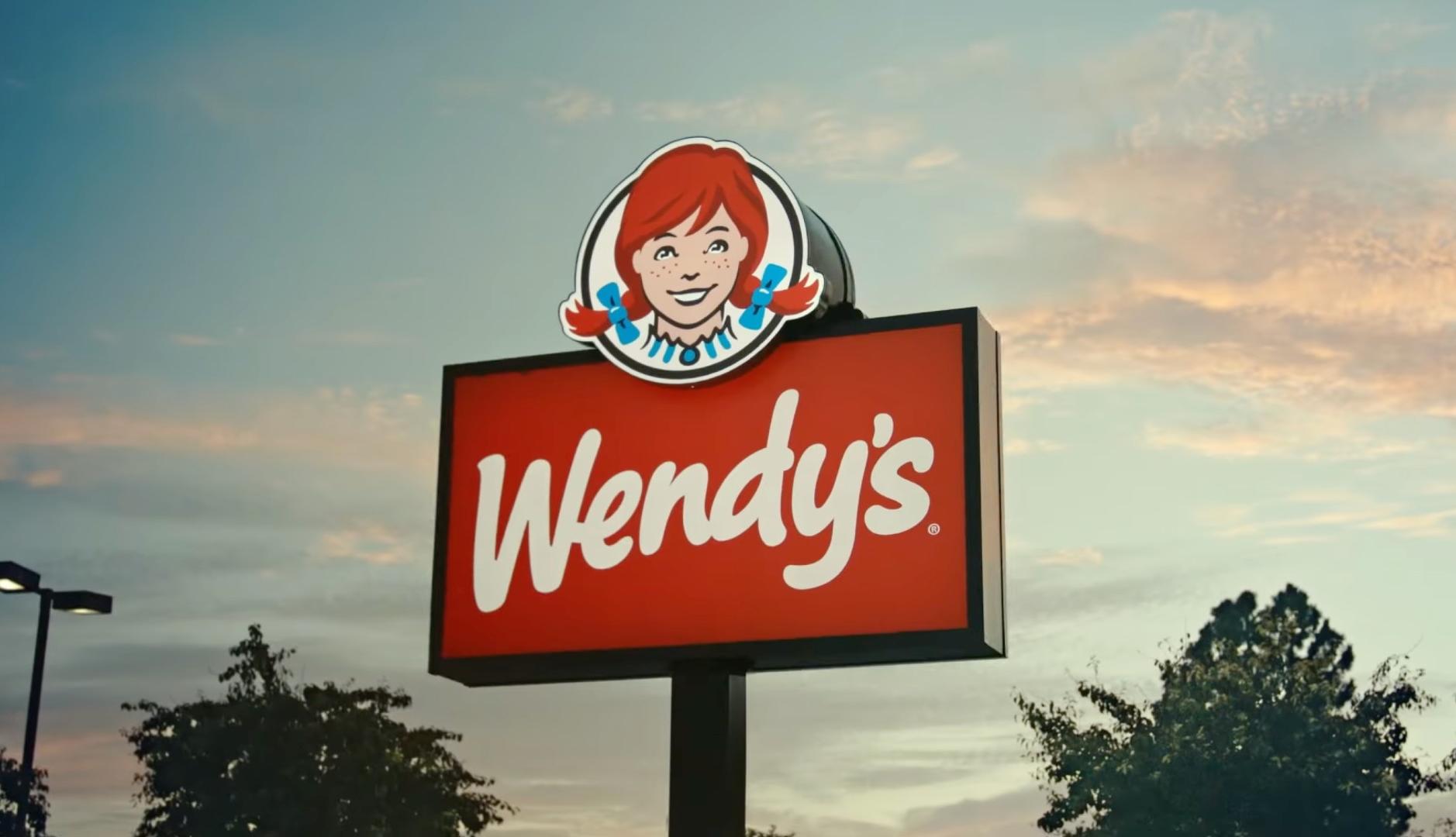 Cartel de la hamburguesería Wendy's