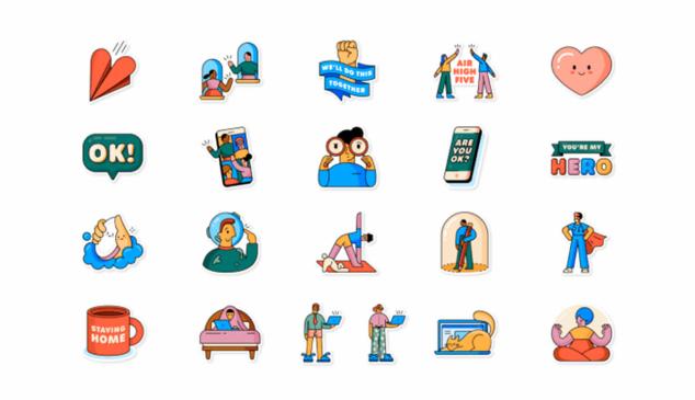 whatsapp stickers cuarentena