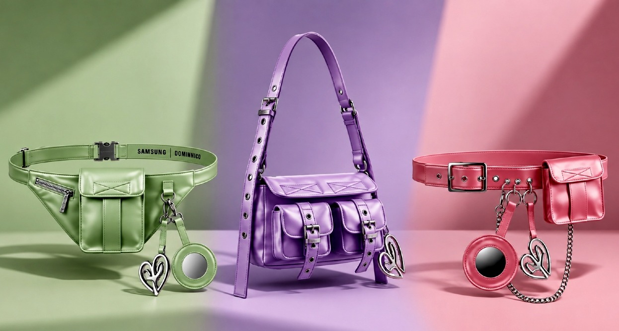 La riñonera, un bolso mini y un cinturón en varios colores