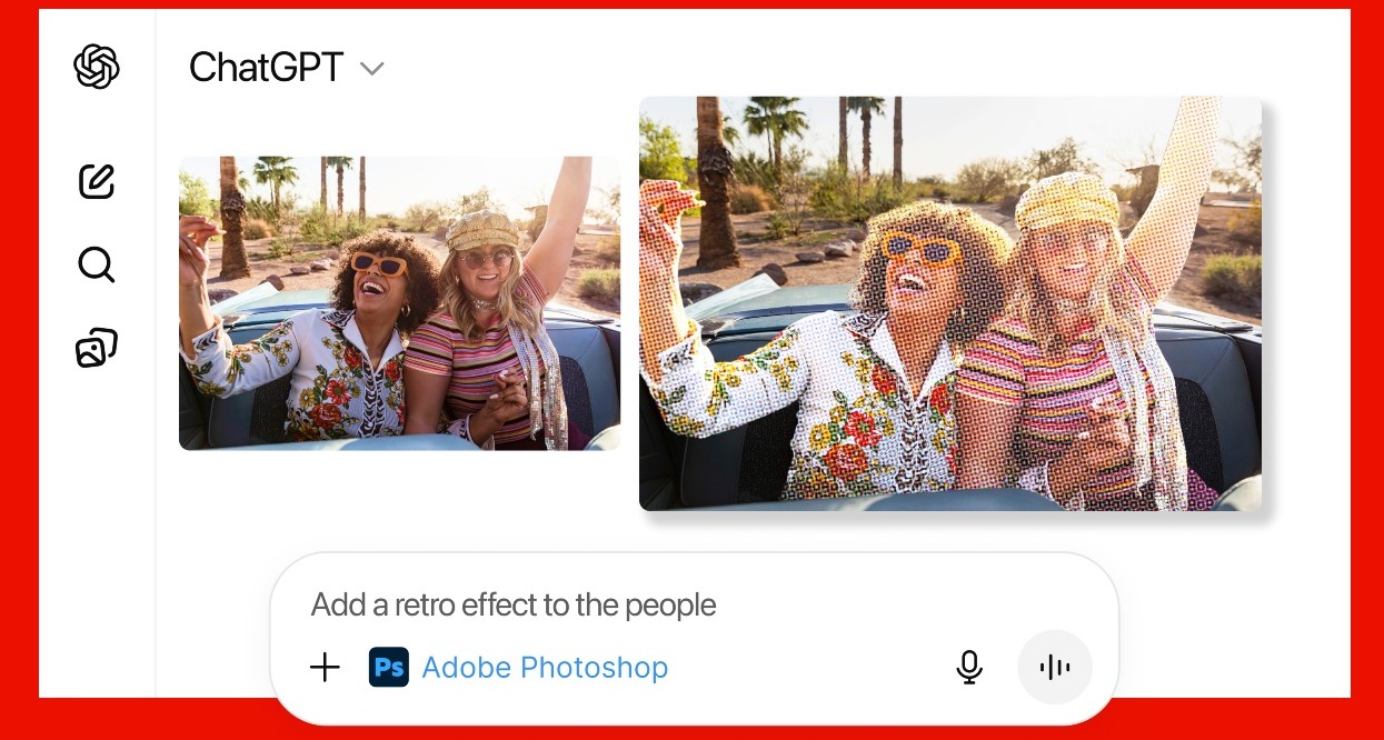 Una imagen de la interfaz de Adobe con ChatGPT
