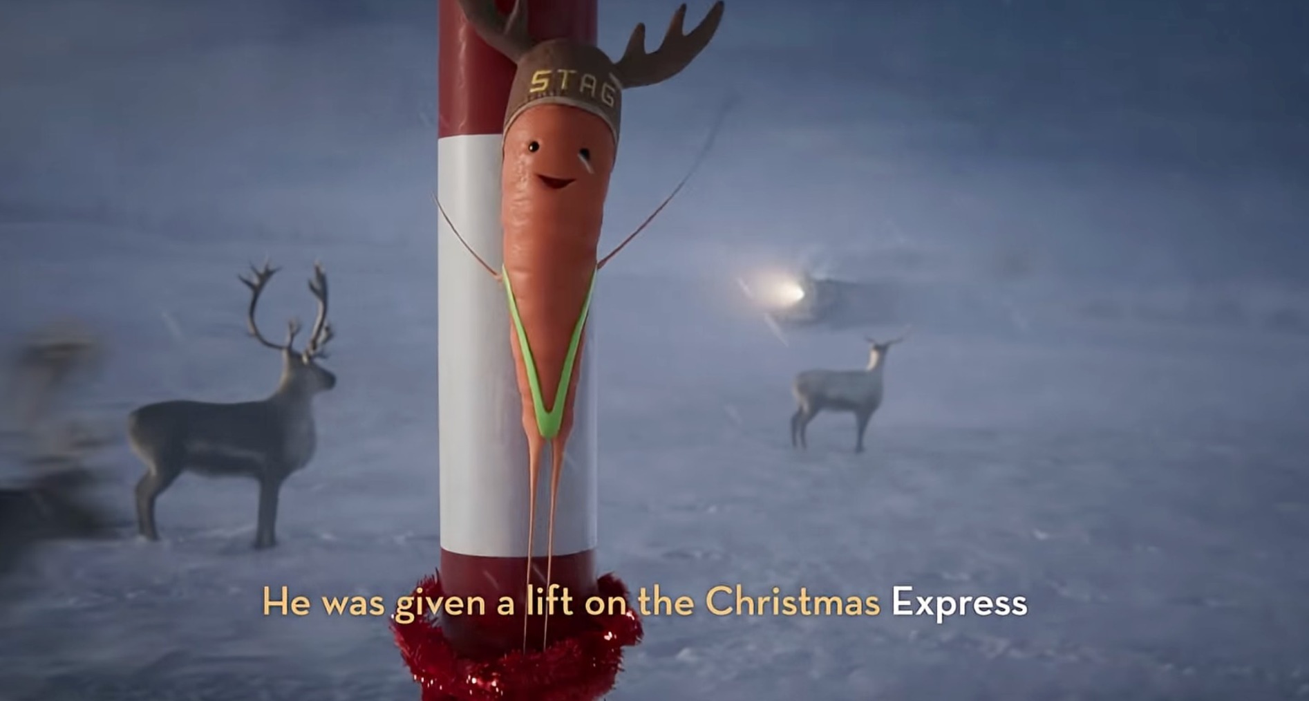 Kevin The Carrot en el anuncio de Navidad de Aldi Reino Unido