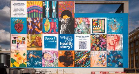 Mural de Bupa en Londres