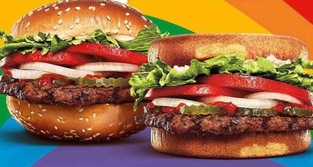 Dos hamburguesas de Burger King elaboradas con la misma parte del pan