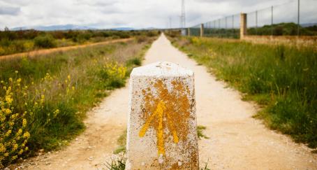 Flecha amarilla del Camino de Santiago