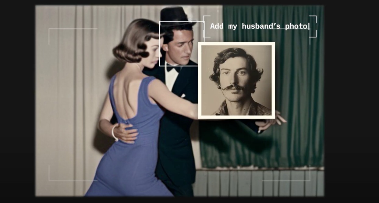Kodak pone la inteligencia artificial al servicio de los pacientes con demencia a través de “Memory Shots” una pareja bailando tango en una foto antigua