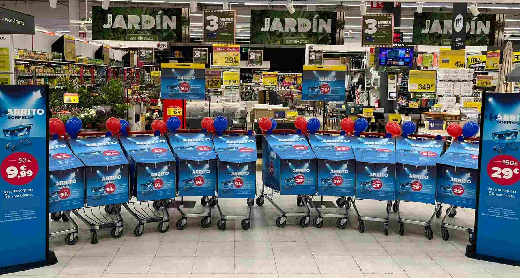 Carrefour innova en experiencias de ahorro con “carros sopresa” a precios reducidos Carros sorpresa de Carrefour