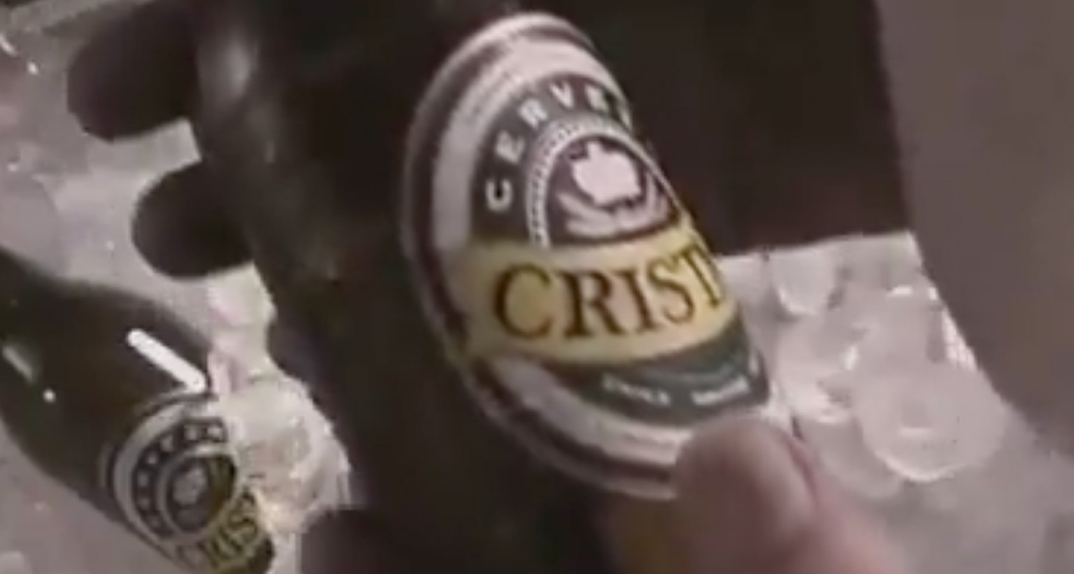 Imagen de un anuncio de Cerveza Cristal
