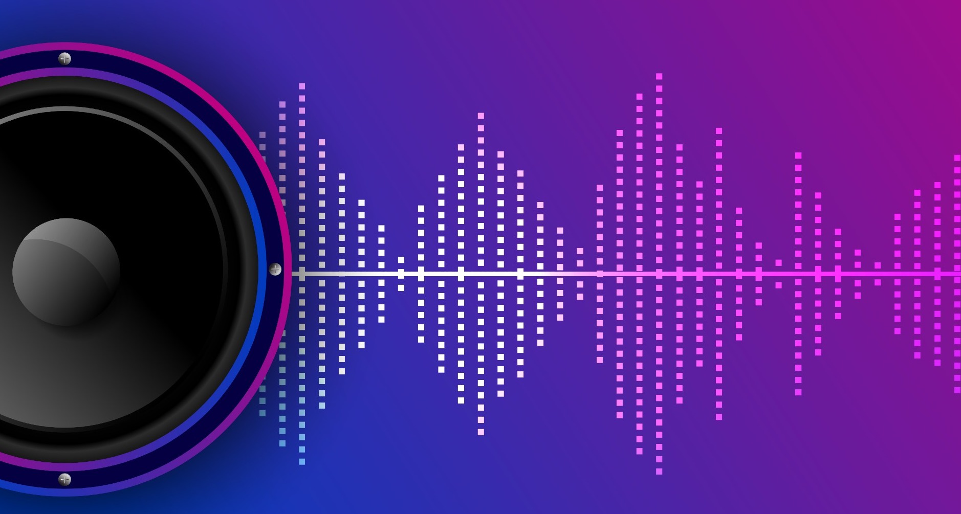 La CNMC quiere reforzar la normativa sobre el volumen de sonido de los anuncios Ilustración de un altavoz y ondas de sonido