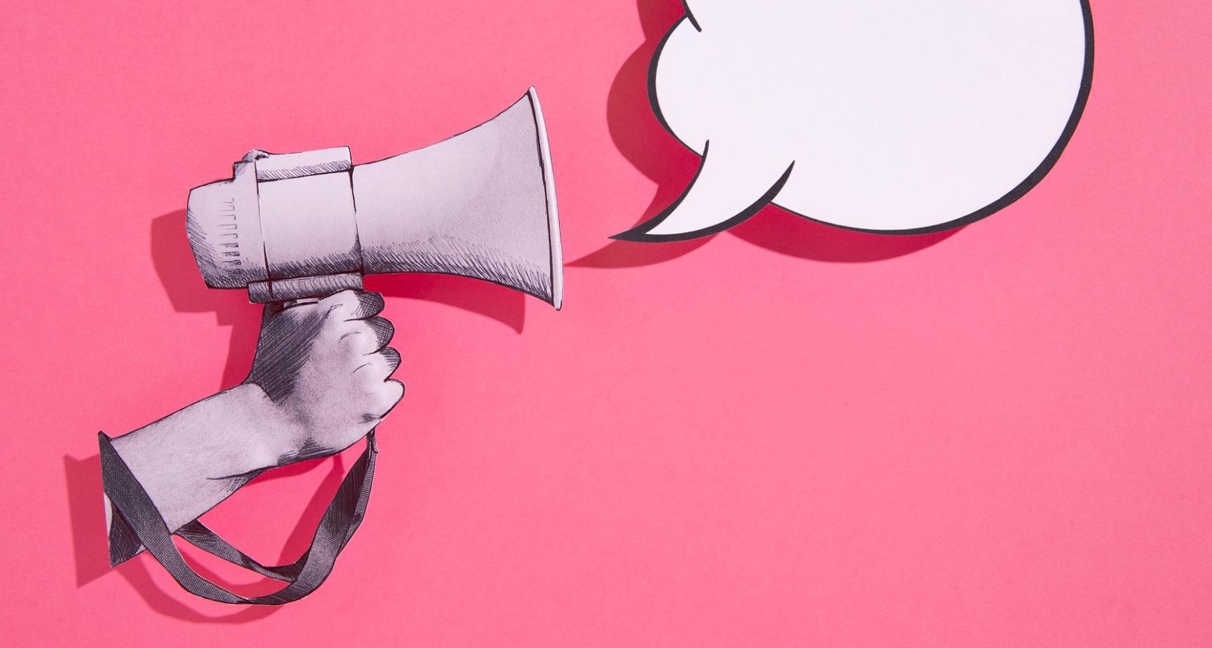 El uso de los datos o la gestión de la confianza darán forma a la disciplina de la comunicación en Europa Ilustración megáfono