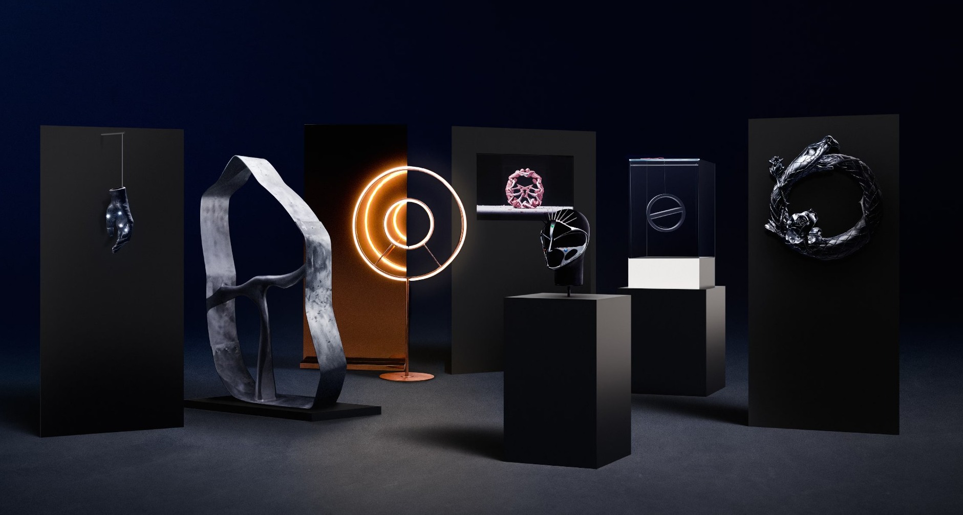 Obras que componen la exposición de arte de Cupra