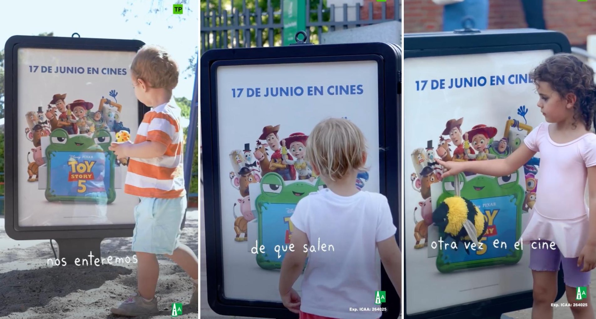 Mupis para niños con carteles de Toy Story 5