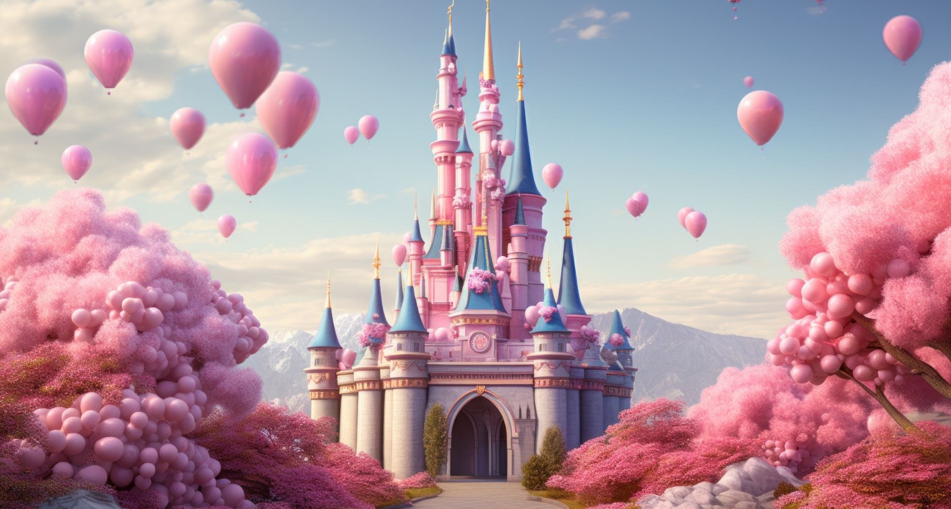 Castillo de Disney creado con inteligencia artificial