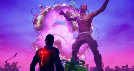 travis scott concierto fortnite