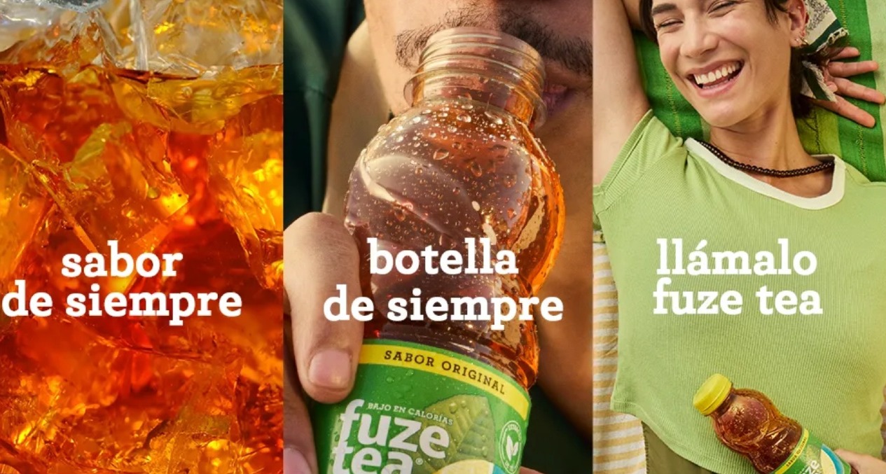 Imágenes de la botella de Fuze Tea
